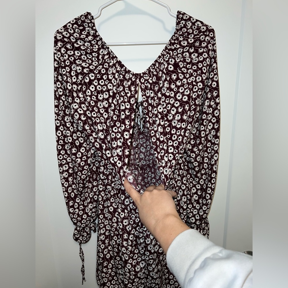 NWT - Topshop Floral Print Prairie Romper - Picture 7 of 9